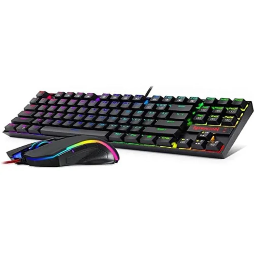 RGB-BA Mechanical Gaming Keyboard and Mouse Combo Wired RGB LED Backlit 60%